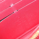 LOUIS VUITTON Monogram Vernis Zippy Wallet Pomme D'amour M91981 Auth 188188A-14