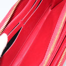 LOUIS VUITTON Monogram Vernis Zippy Wallet Pomme D'amour M91981 Auth 188188A-16