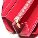 LOUIS VUITTON Monogram Vernis Zippy Wallet Pomme D'amour M91981 Auth 188188A-17