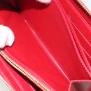 LOUIS VUITTON Monogram Vernis Zippy Wallet Pomme D'amour M91981 Auth 188188A-19
