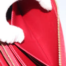 LOUIS VUITTON Monogram Vernis Zippy Wallet Pomme D'amour M91981 Auth 188188A-22