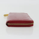 LOUIS VUITTON Monogram Vernis Zippy Wallet Pomme D'amour M91981 Auth 188188A-4