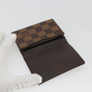 LOUIS VUITTON Damier Ebene Anvelop Cult De Vuitto Card Case N62920 Auth 188192A-12