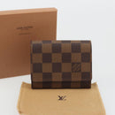 LOUIS VUITTON Damier Ebene Anvelop Cult De Vuitto Card Case N62920 Auth 188192A-20