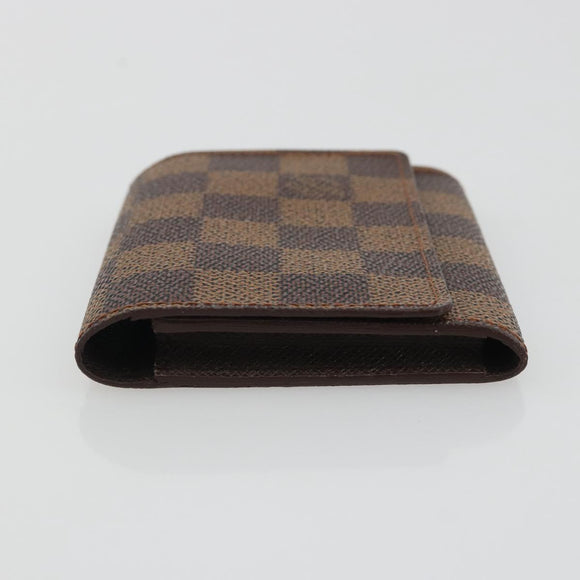 LOUIS VUITTON Damier Ebene Anvelop Cult De Vuitto Card Case N62920 Auth 188192A