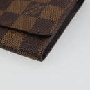 LOUIS VUITTON Damier Ebene Anvelop Cult De Vuitto Card Case N62920 Auth 188192A-8