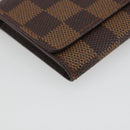 LOUIS VUITTON Damier Ebene Anvelop Cult De Vuitto Card Case N62920 Auth 188192A-9