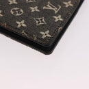 LOUIS VUITTON Monogram Mini Lin Agenda PM Planner Cover Black LV Auth 188193A-10