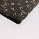 LOUIS VUITTON Monogram Mini Lin Agenda PM Planner Cover Black LV Auth 188193A-11