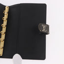 LOUIS VUITTON Monogram Mini Lin Agenda PM Planner Cover Black LV Auth 188193A-16