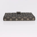 LOUIS VUITTON Monogram Mini Lin Agenda PM Planner Cover Black LV Auth 188193A-5