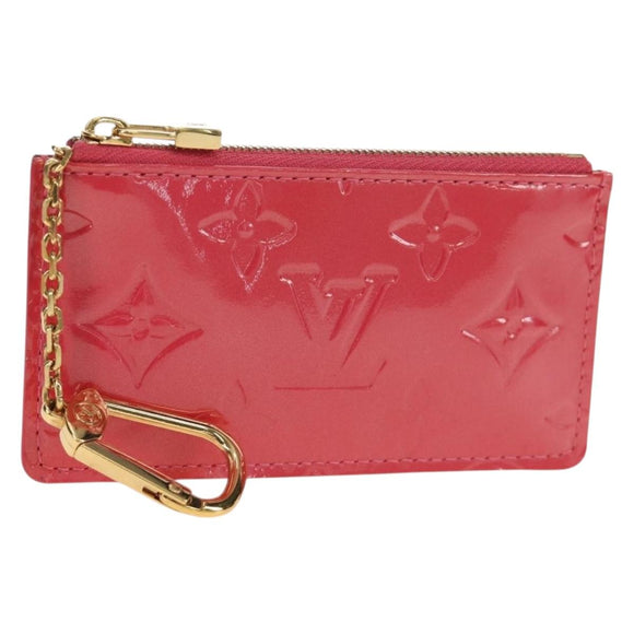 LOUIS VUITTON Monogram Vernis Pochette Cles Coin Purse Pink M91250 Auth 188197M