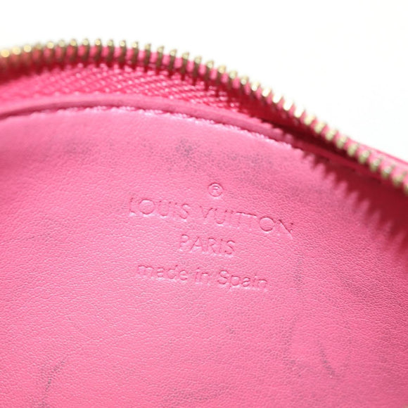 LOUIS VUITTON Monogram Vernis Pochette Cles Coin Purse Pink M91250 Auth 188197M