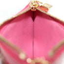 LOUIS VUITTON Monogram Vernis Pochette Cles Coin Purse Pink M91250 Auth 188197M-21