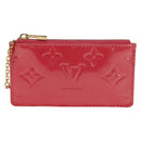 LOUIS VUITTON Monogram Vernis Pochette Cles Coin Purse Pink M91250 Auth 188197M-13