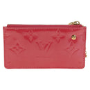 LOUIS VUITTON Monogram Vernis Pochette Cles Coin Purse Pink M91250 Auth 188197M-2