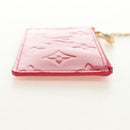 LOUIS VUITTON Monogram Vernis Pochette Cles Coin Purse Pink M91250 Auth 188197M-4