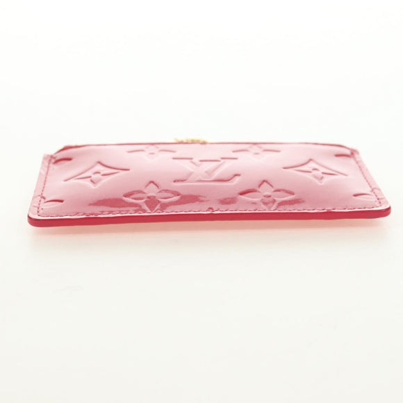LOUIS VUITTON Monogram Vernis Pochette Cles Coin Purse Pink M91250 Auth 188197M
