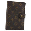 LOUIS VUITTON Monogram Agenda PM Day Planner Cover R20005 LV Auth 188198-1
