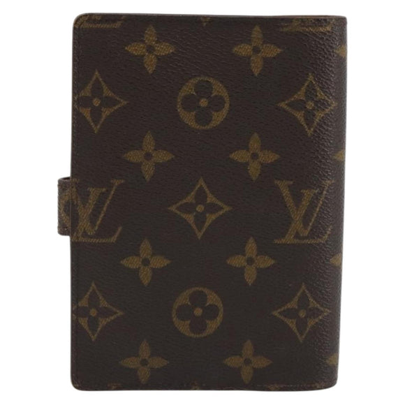 LOUIS VUITTON Monogram Agenda PM Day Planner Cover R20005 LV Auth 188198