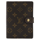 LOUIS VUITTON Monogram Agenda PM Day Planner Cover R20005 LV Auth 188199A-13