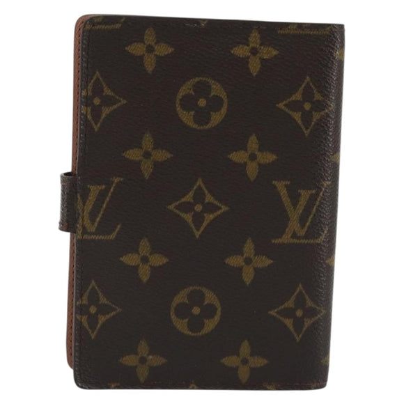 LOUIS VUITTON Monogram Agenda PM Day Planner Cover R20005 LV Auth 188199A