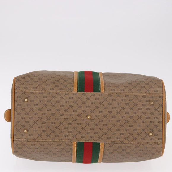 GUCCI Micro GG Supreme Web Sherry Line Bag PVC Beige 002 39 0168 Auth 188204