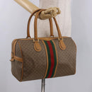 GUCCI Micro GG Supreme Web Sherry Line Bag PVC Beige 002 39 0168 Auth 188204-26