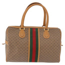 GUCCI Micro GG Supreme Web Sherry Line Bag PVC Beige 002 39 0168 Auth 188204-2
