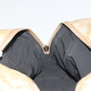 SAINT LAURENT Y Mail Hand Bag Leather Gold Auth 188208-18