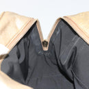 SAINT LAURENT Y Mail Hand Bag Leather Gold Auth 188208-19