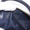 MCM Vicetos Logogram Hand Bag PVC Leather 2way White Gold Auth 188210-19