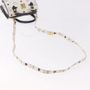 MCM Vicetos Logogram Hand Bag PVC Leather 2way White Gold Auth 188210-9