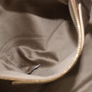 Miu Miu Tote Bag Leather 2way Beige Gold Auth 188214A-23