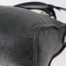 BALENCIAGA The Giant City Bag Leather 2way Gray Silver 173084 Auth 188218SAM-17