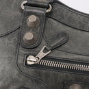 BALENCIAGA The Giant City Bag Leather 2way Gray Silver 173084 Auth 188218SAM-18