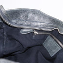 BALENCIAGA The Giant City Bag Leather 2way Gray Silver 173084 Auth 188218SAM-23