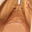 CELINE Macadam Canvas Hand Bag PVC Leather 2way Brown Gold Auth 188224SAV-22