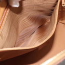 CELINE Macadam Canvas Hand Bag PVC Leather 2way Brown Gold Auth 188224SAV-24