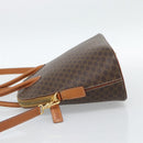 CELINE Macadam Canvas Hand Bag PVC Leather 2way Brown Gold Auth 188224SAV-3