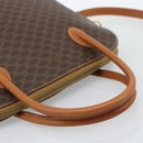 CELINE Macadam Canvas Hand Bag PVC Leather 2way Brown Gold Auth 188224SAV-7