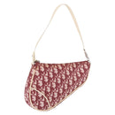 Christian Dior Saddle Pouch PVC Red Silver Auth 188225SAV-1