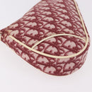 Christian Dior Saddle Pouch PVC Red Silver Auth 188225SAV-9