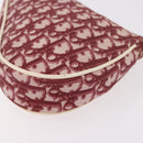 Christian Dior Saddle Pouch PVC Red Silver Auth 188225SAV-16