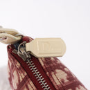 Christian Dior Saddle Pouch PVC Red Silver Auth 188225SAV-10