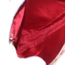 Christian Dior Saddle Pouch PVC Red Silver Auth 188225SAV-11
