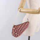 Christian Dior Saddle Pouch PVC Red Silver Auth 188225SAV-20