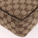 GUCCI GG Canvas Shoulder Bag Beige Silver 122759 Auth 188226A-14
