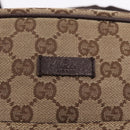 GUCCI GG Canvas Shoulder Bag Beige Silver 122759 Auth 188226A-16