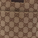 GUCCI GG Canvas Shoulder Bag Beige Silver 122759 Auth 188226A-3